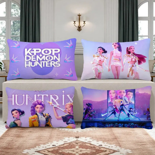 cushion cover Rectangle Pillow Case Demon KPop Printing Bedside Sofa Hunters Room Home Decoration Pillowcase Trikidsworld