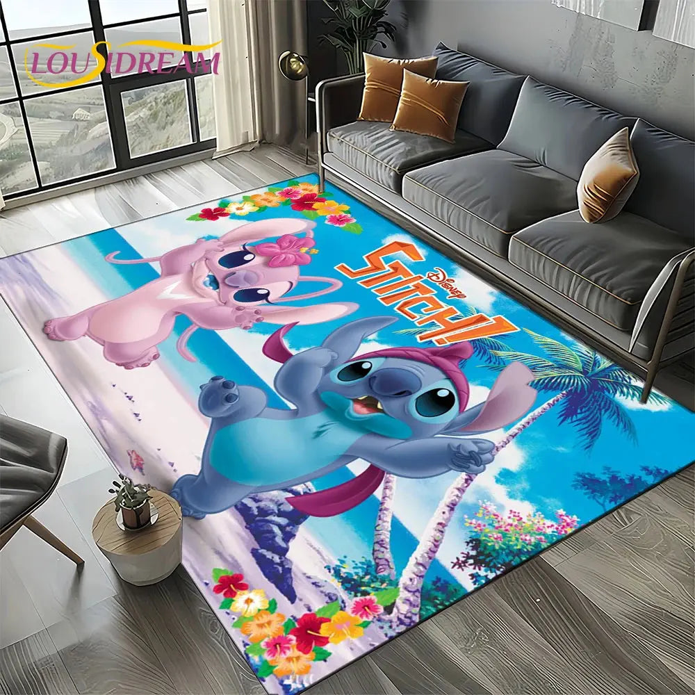 Cute Stitch 3D Non-slip Carpet for Kids | Disney Room Decor Trikidsworld