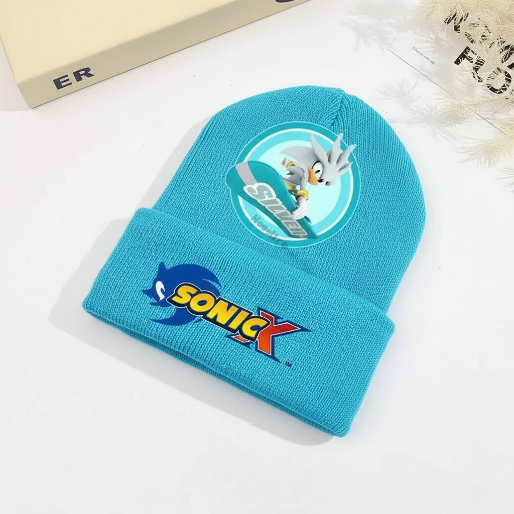 Sonics Knitted Hats Children Headgear Winter Boy Girl Cotton Warm Woolen Cap Cartoon Anime Beanie Bonnet Kids Christmas Gifts Trikidsworld