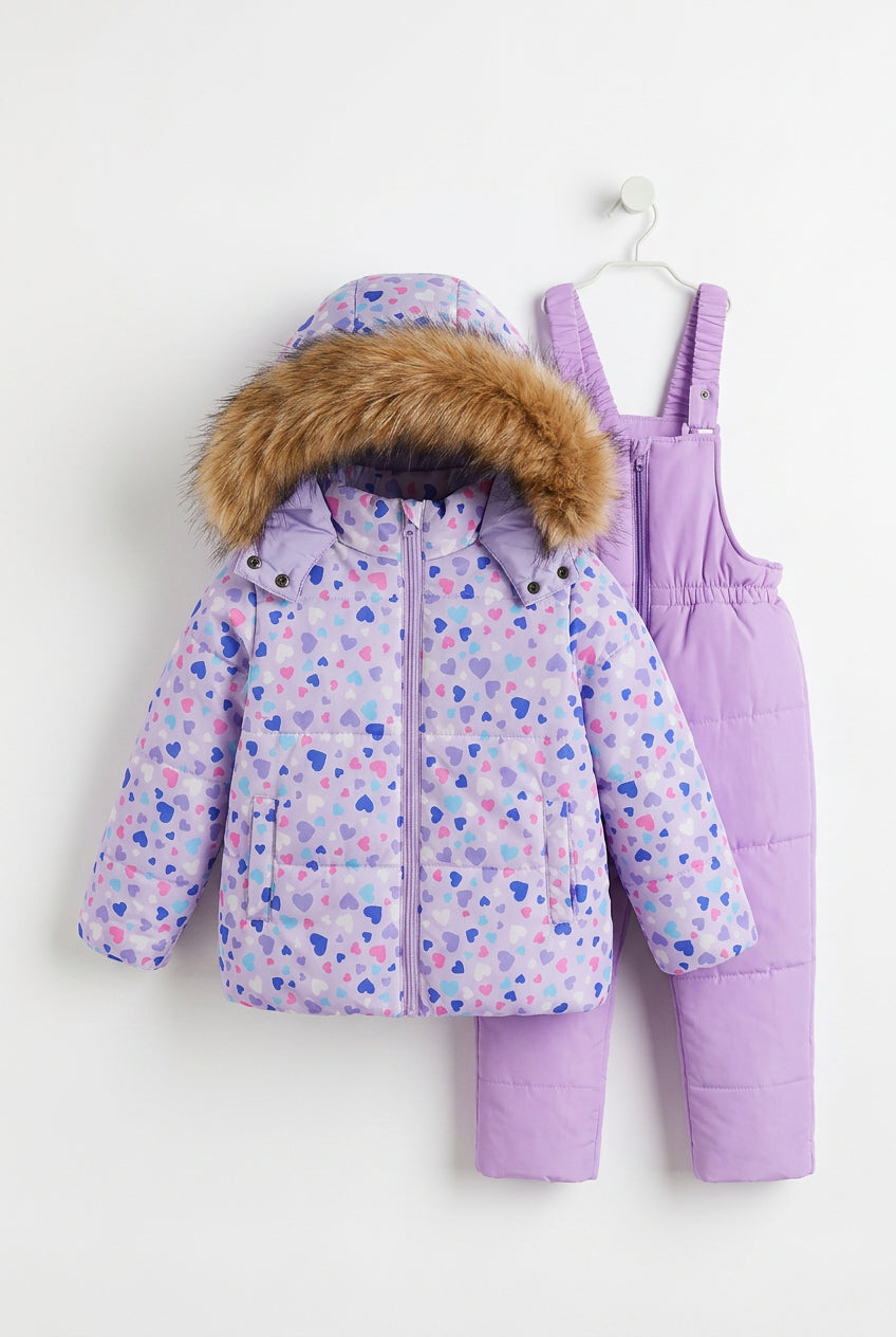 M2C Girls’ Winter Snow Suit Set – Jacket & Bib Pants