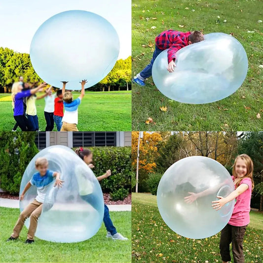 Kids Blow Up Balloon Toy Children Outdoor Soft Air Water Filled Bubble Ball Fun Party Game Summer Gift Inflatable Elastic Ball Trikidsworld