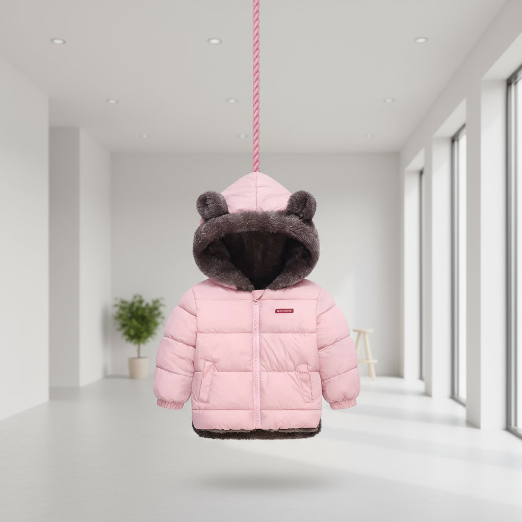 Kids Thick Warm Coats Winter Children's Fleece Hooded Jackets Autumn Cashmere Padded Snowsuit Boys Girls Cotton Outerwear 2-6Y Trikidsworld