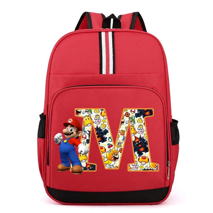 Super Mario Kids Backpack – Cartoon A-Z Schoolbag for Boys Trikidsworld