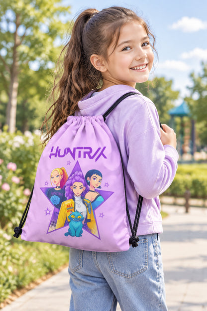 KPop Demon Hunters Drawstring Bag for Kids | HUNTR/X