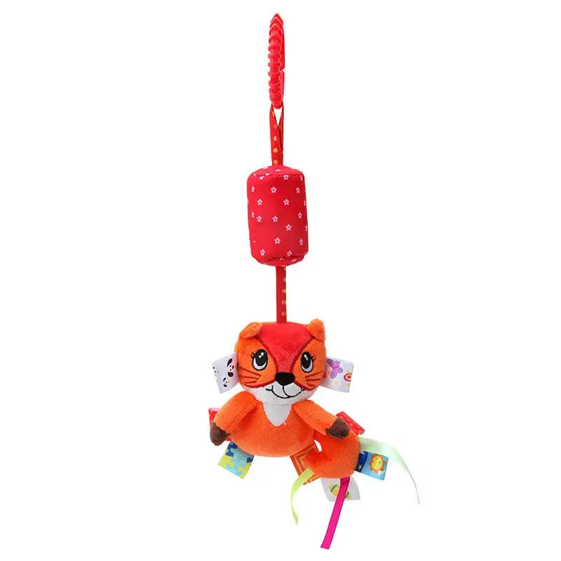 Baby Sensory Hanging Rattles Soft Learning Toy Plush Animals Stroller Infant Car Bed Crib with Teether for Bebe Babies Toddlers Trikidsworld