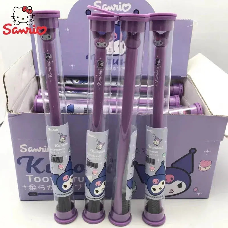 Sanrio Anime Toothbrush Hello Kitty Melody Kuromi Cinnamoroll Cartoon Student Adult Household Toothbrush Cleaning Birthday Gifts Trikidsworld