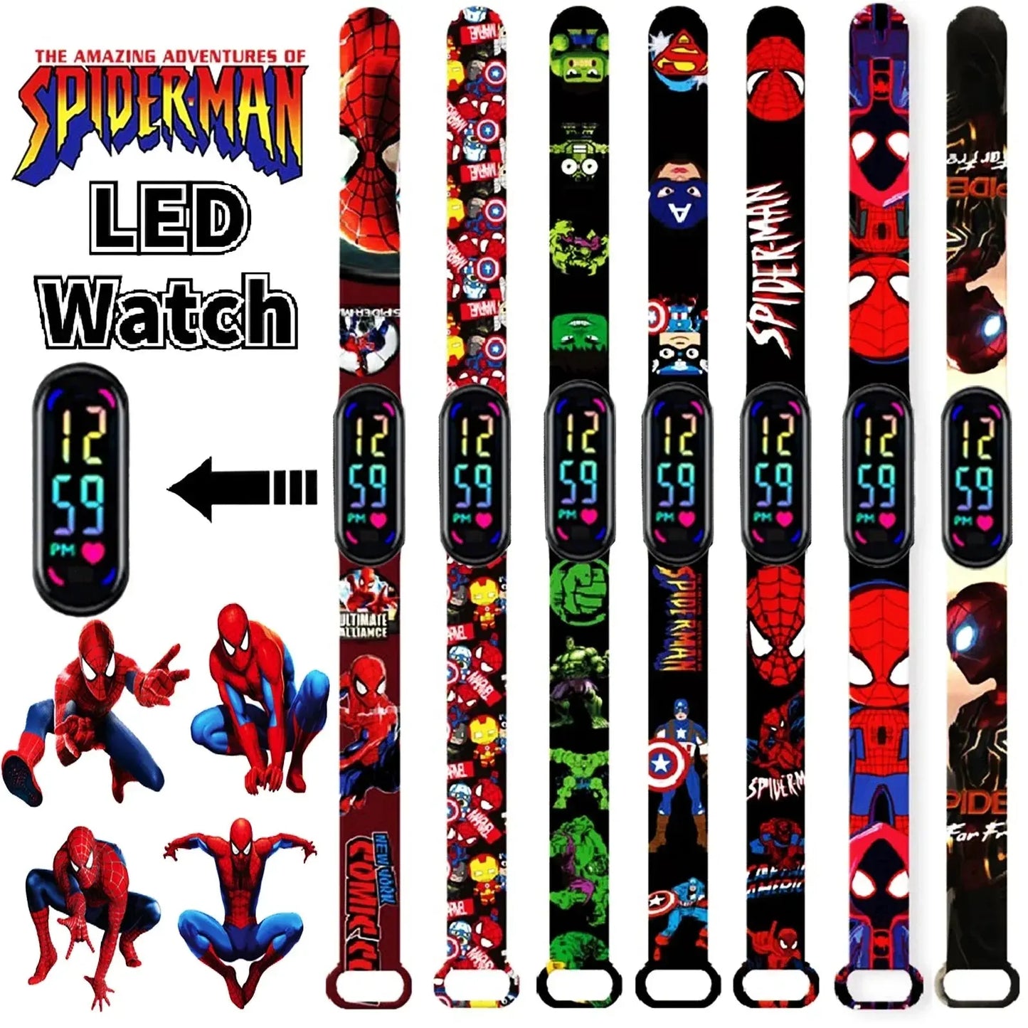 Watch Kids LED Cartoon Bracelet Wristwatch Trikidsworld