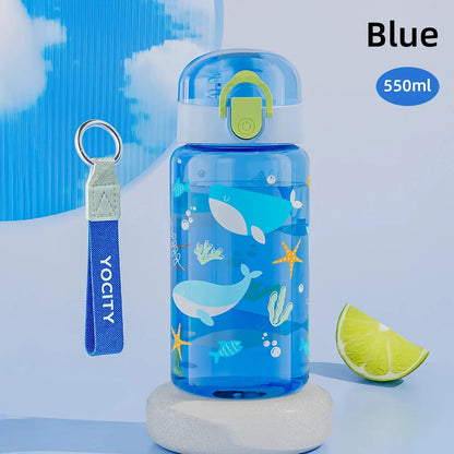Leakproof Cartoon Water Bottle – Travel Cup with Strap Trikidsworld