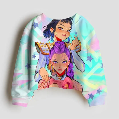 Kpop Demon Hunter Hoodies Kids Kawaii Rumi Mira Zoey Sweatshirt Girls Boys Winter Pullover Long Sleeves Children Clothes Gift Trikidsworld