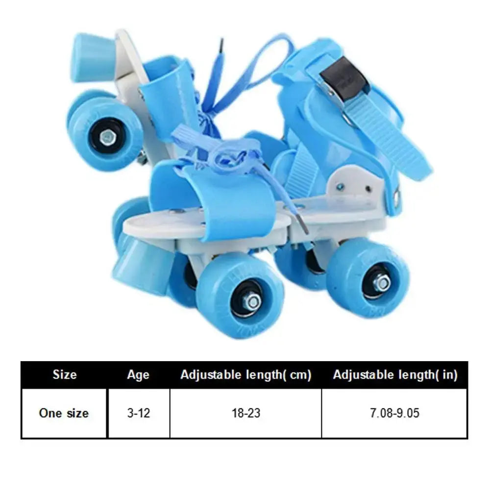 Adjustable Double Row Roller Skates for Girls – Beginner-Friendly Design Trikidsworld