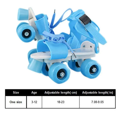 Adjustable Double Row Roller Skates for Girls – Beginner-Friendly Design Trikidsworld