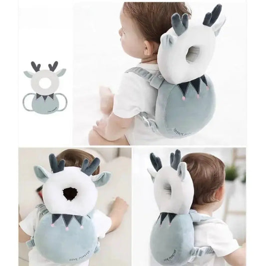 Baby Head Protection Backpack Pillow Toddler Head Safety Pad Cushion Anti-fall Head Protection Pillow Highly Elastic Breathable Trikidsworld