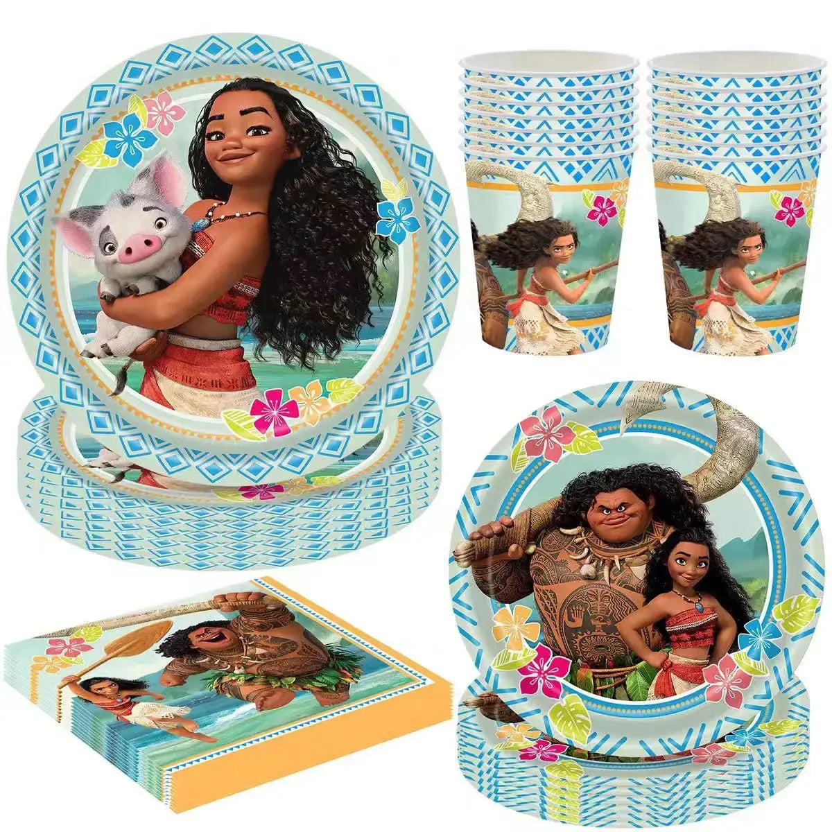 Moana Birthday Party Decoration Cartoon Trikidsworld