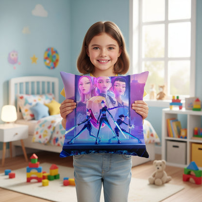 45CM Polyeste Pillowcase K Pop Demon Hunters Girls Boys Cartoon Pillowslip Printing Home Bedroom Decoration Kids Birthday Gifts Trikidsworld