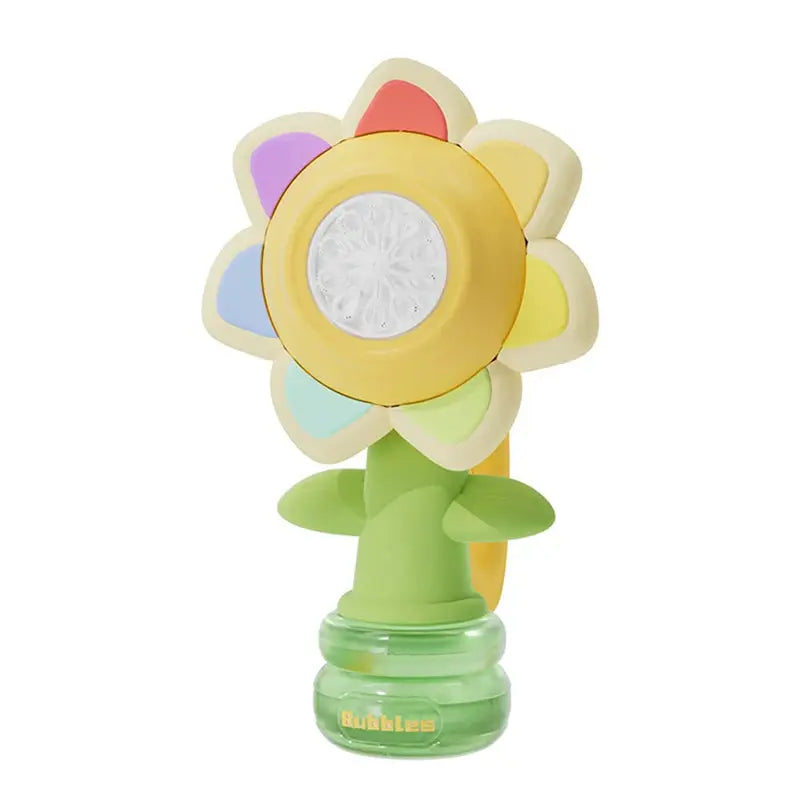 Bubble Machine Toy Electric Automatic Sunflower Shaking Head Adjustment Light Dancing One Key Bubble Maker Toy For Kids Trikidsworld