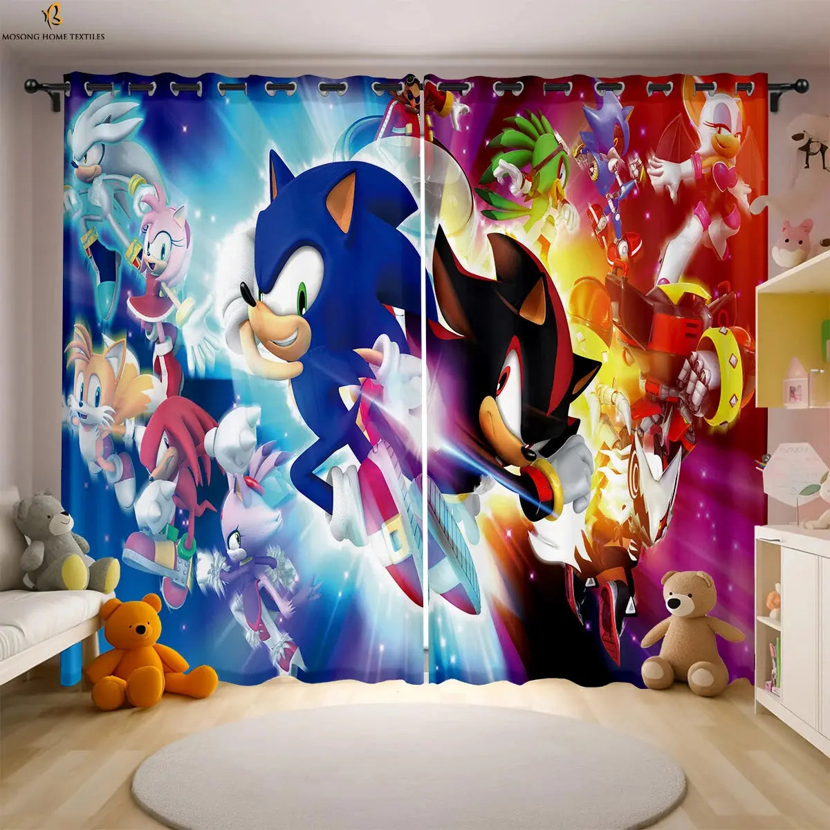 Cute Cat Digital Print Curtains (2 PCS) | Bedroom & Living Room Decor Trikidsworld