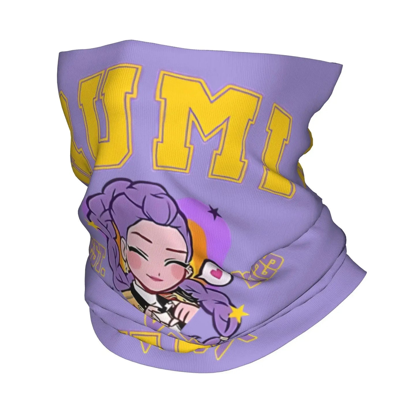 HUNTRIX KPOP Demon Hunters Anime Bandana Neck Gaiter Printed Face Scarf Multifunctional Face Mask Riding Adult Breathable Trikidsworld
