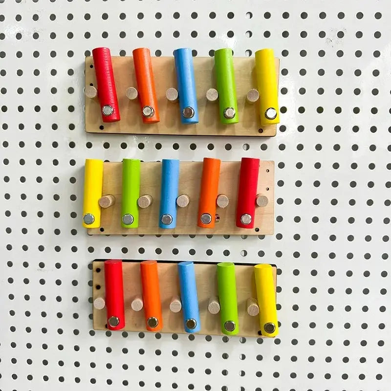 DIY Montessori  Busy Board Material Accessories Rainbow Card Water Pipe Aid Early Education Learning Skill Toy Wooden Toys Gifts Trikidsworld