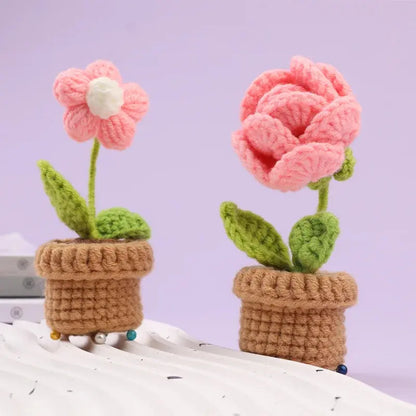 KRABALL 6pcs Crochet Flower Kit – Beginner Set with Yarn, Needles, and Video Tutorial Trikidsworld