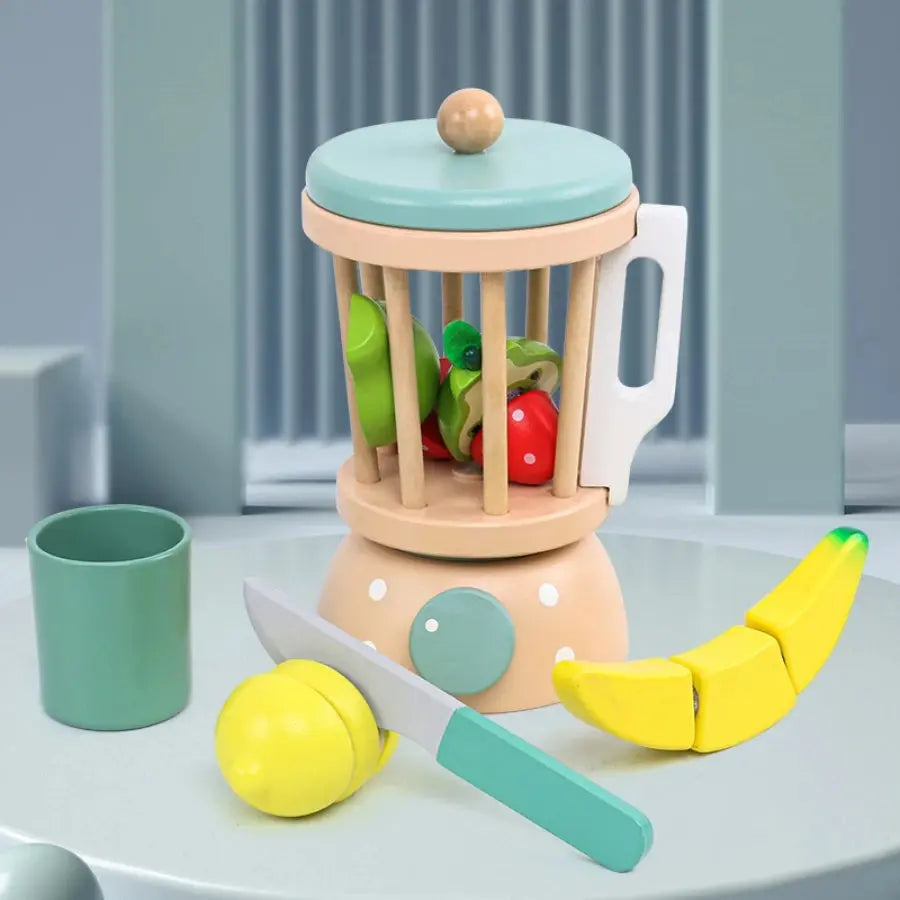 Children's Wooden Tea Set Playset – Pretend Kitchen Toy Trikidsworld
