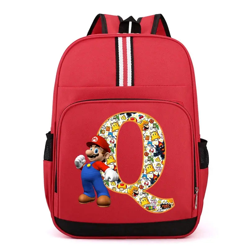 Super Mario Kids Backpack – Cartoon A-Z Schoolbag for Boys Trikidsworld