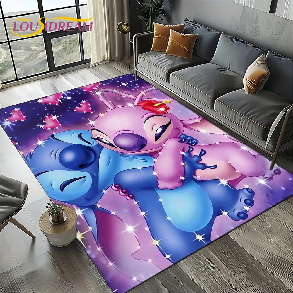 Cute Stitch 3D Non-slip Carpet for Kids | Disney Room Decor Trikidsworld