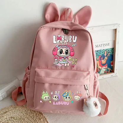 lububu Cute Backpack for Girl Boy Student Teenager Rucksack Women Casual School Bags Travel Rabbit Ears Mochila Birthday Gifts Trikidsworld