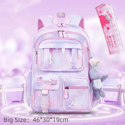 Princess Rainbow Backpack – Cute & Protective Schoolbag for Girls Trikidsworld