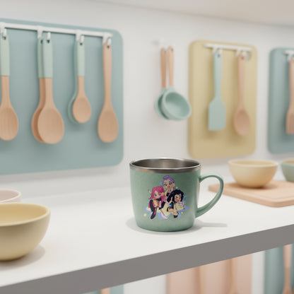 KPop Demon Hunters 304 Stainless Steel Mouth Cup Wheat Straw Element Cute Water Cups Household Anti-scalding Drinking Glass Gift Trikidsworld