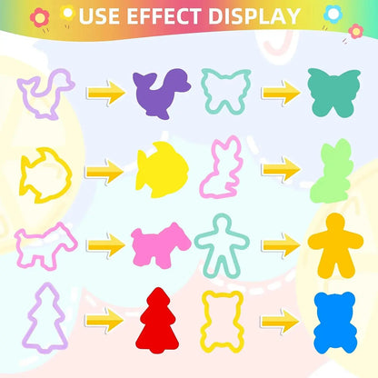 Kids Play Dough Tool Kit – Animal & Ocean Molds Set Trikidsworld