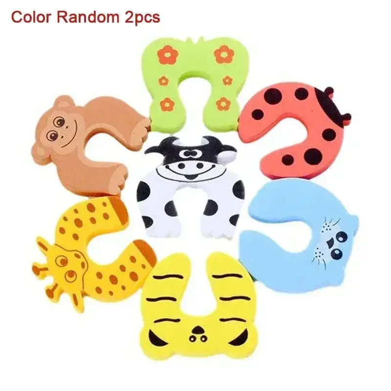 Baby Safety For Newborn Furniture Protection Card Door Stopper Security Cute Animal Care Child Lock Finger Protector Trikidsworld