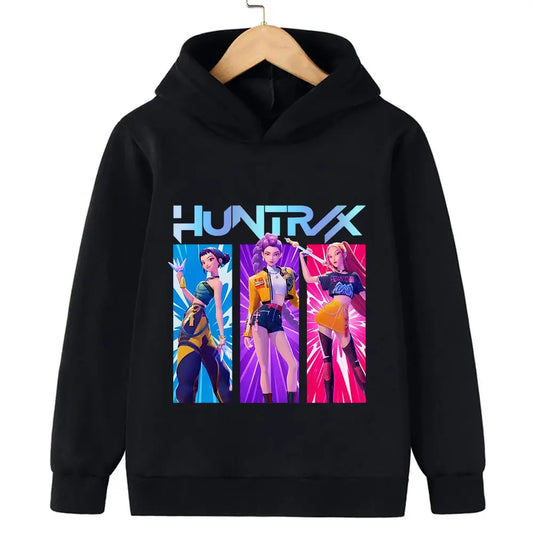 KPop Demon Hunter Rumi Derpy Cartoon Girls Boy Hooded Sweatshirt Warm Children's Wave Fashion Casual Tops Casual Girls Clothing Trikidsworld