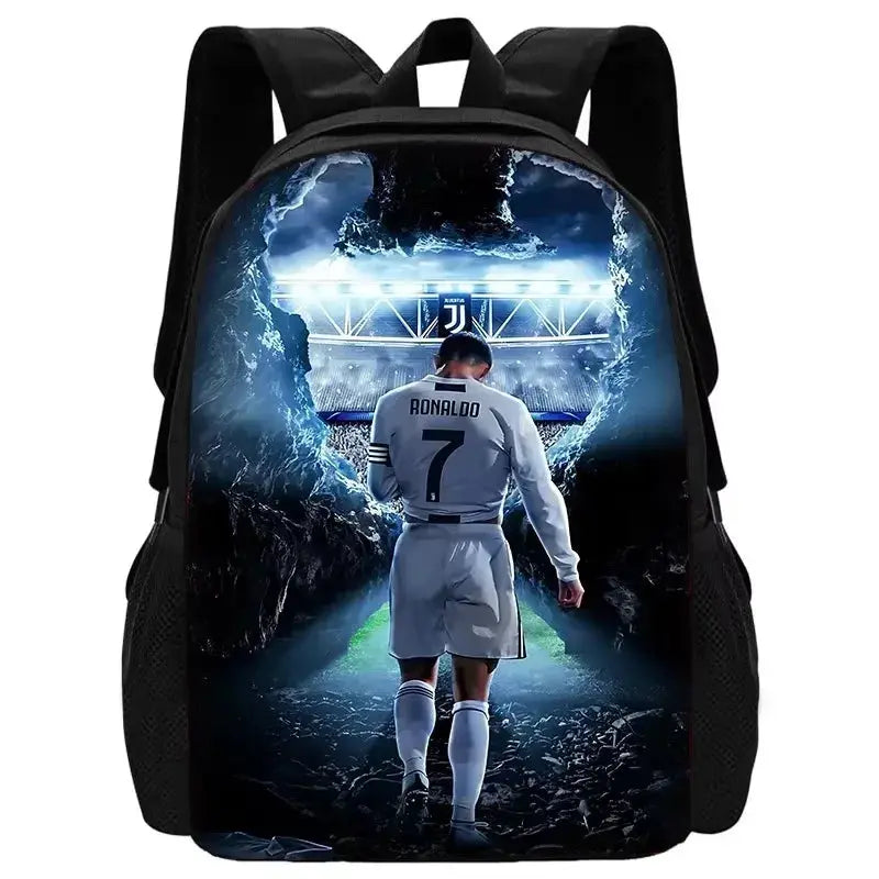 Football CR7 Child School Backpack With Shoulder Ronaldo Bags Trikidsworld