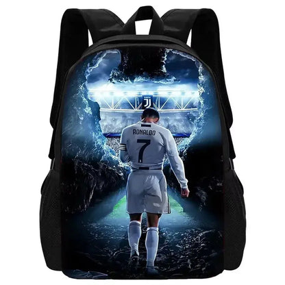 Football CR7 Child School Backpack With Shoulder Ronaldo Bags Trikidsworld
