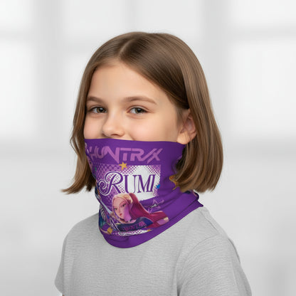 HUNTRIX KPOP Demon Hunters Anime Bandana Neck Gaiter Printed Face Scarf Multifunctional Face Mask Riding Adult Breathable Trikidsworld