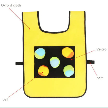 Outdoor Sport Game Props Vest Sticky Jersey Vest Game Vest Waistcoat With Sticky Ball Throwing Toys For Children Kids Sports Toy Trikidsworld