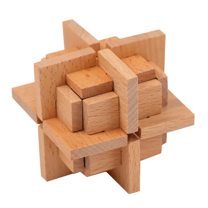 Wooden Puzzle Lock Toy Trikidsworld