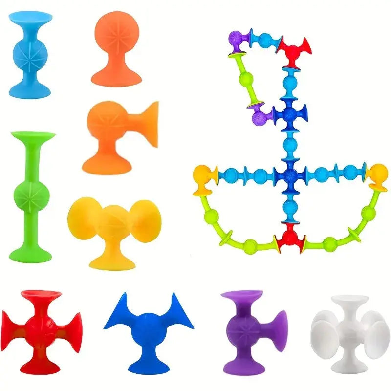 Suction Cup Building Blocks Trikidsworld