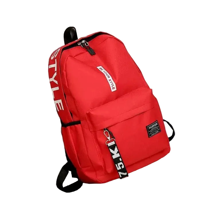 Fashion trend backpack backpack for men and women junior high school high school student bag large capacity korean version of th Trikidsworld