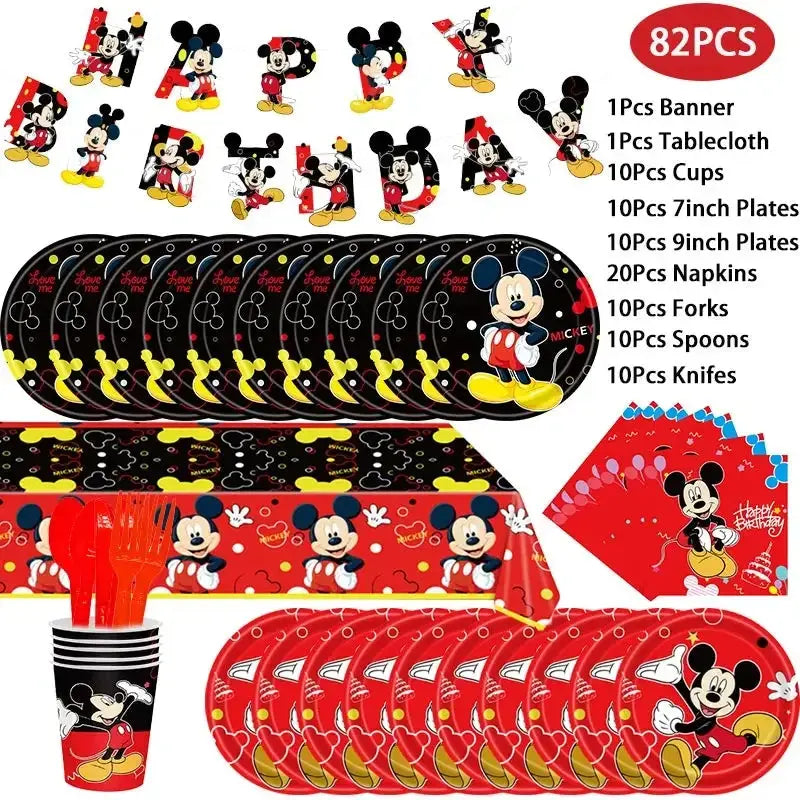 Mickey Mouse Party Decoration Birthday Supplies Trikidsworld