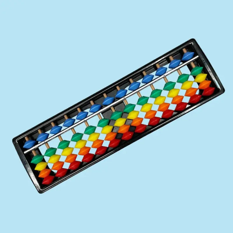 Children's Plastic Abacus Soroban Calculator Counting Tool 13 Digit Rods Standard Abacus Mathematics Beginners Caculating Toy Trikidsworld