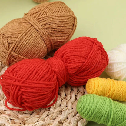 KRABALL 6pcs Crochet Flower Kit – Beginner Set with Yarn, Needles, and Video Tutorial Trikidsworld