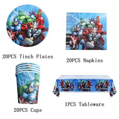 Kids Avengers Marvel Birthday Party Decoration Trikidsworld