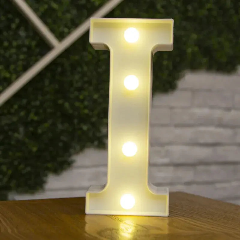 Alphabet Letter LED Lights Luminous Number Lamp Decor  Battery Night Light for home Wedding Birthday Christmas party Decoration Trikidsworld
