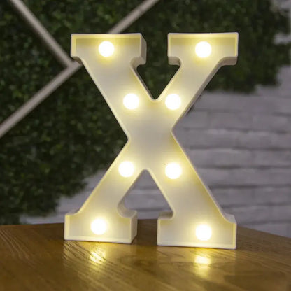 Alphabet Letter LED Lights Luminous Number Lamp Decor  Battery Night Light for home Wedding Birthday Christmas party Decoration Trikidsworld