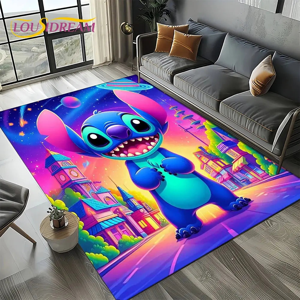 Cute Stitch 3D Non-slip Carpet for Kids | Disney Room Decor Trikidsworld