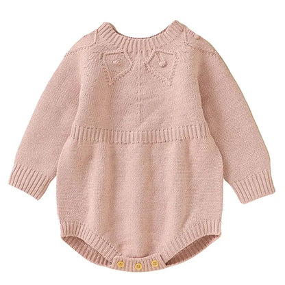 2025 Christmas Baby unisex Jumpsuit Green Newborn Cute Clothes Autumn Winter Boys Girls Round Neck Christmas Gift Knit Bodysuit Trikidsworld