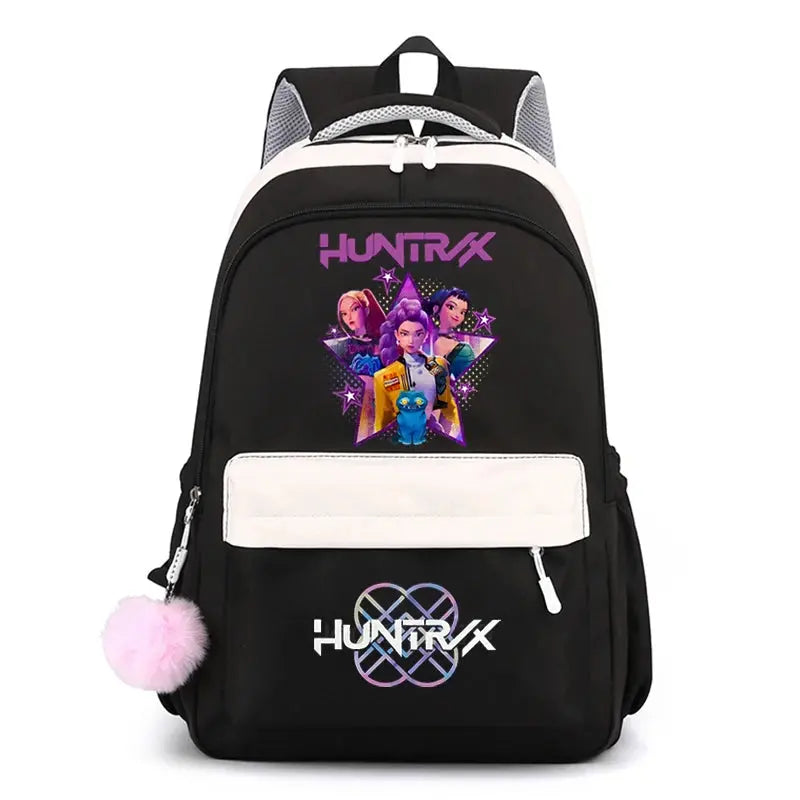 School Backpack for Students KPop Demon Hunters Daily Bagpack 2025 Hot Movie Print Backpacks for Girl Boy Laptop Usb Port Bag Trikidsworld