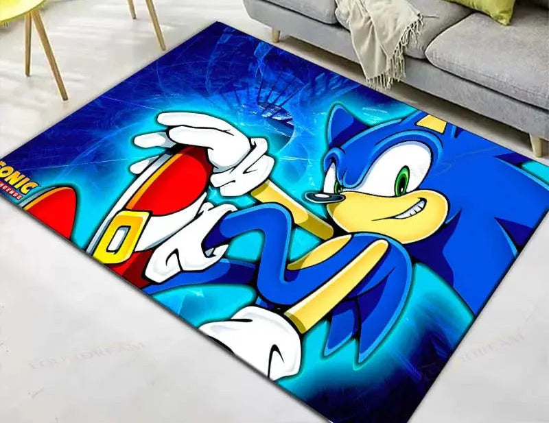 Anime Characters S-Sonics Carpet for  Living Room Home Sofa Decoration,Children Game Large Decor Floor Mat Yoga Mat Large Carpet Trikidsworld