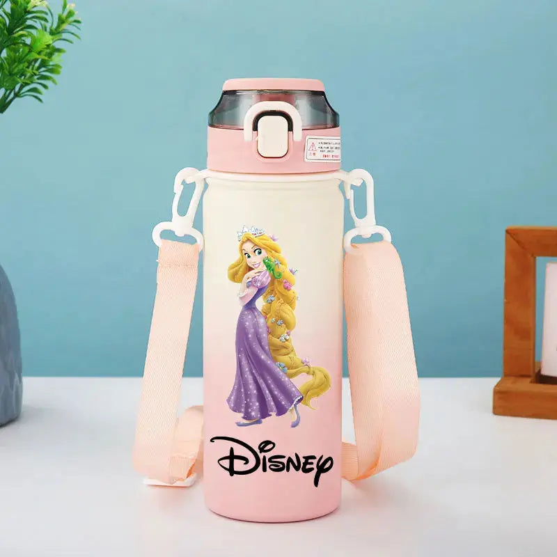 Disney Princess Thermos Bottle – Elsa, Straw & Strap Trikidsworld